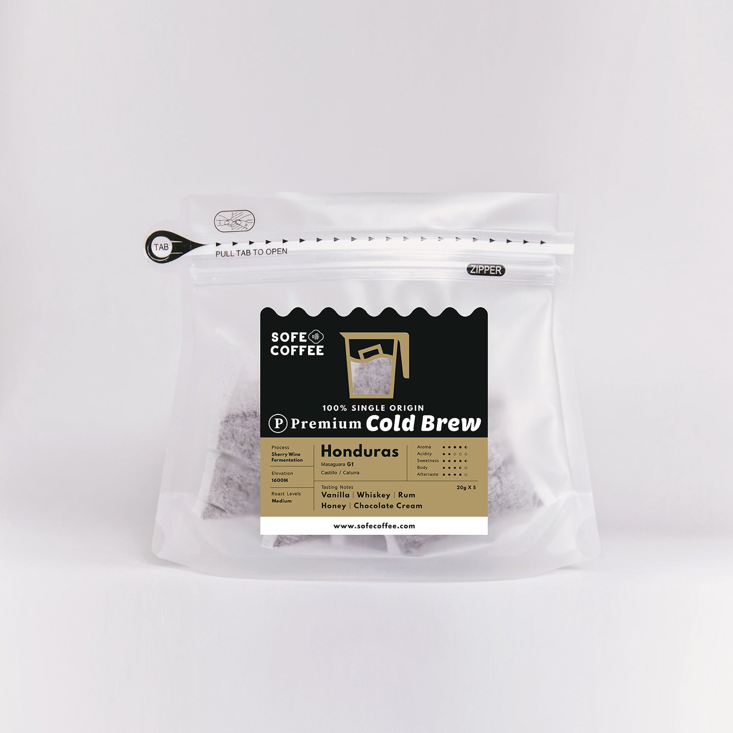 Ⓟ 𝐏𝐫𝐞𝐦𝐢𝐮𝐦 Cold Brew Coffee Bags - Honduras G1