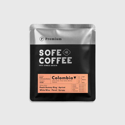 NEW - Ⓟ 𝐏𝐫𝐞𝐦𝐢𝐮𝐦 咖啡掛耳包 - 哥倫比亞 (+水蜜桃) - 5包裝