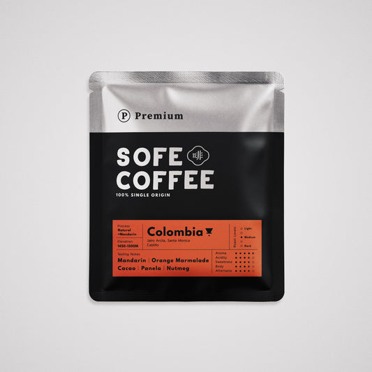 Ⓟ 𝐏𝐫𝐞𝐦𝐢𝐮𝐦 Drip Bag Coffee - Colombia (+Mandarin) x5