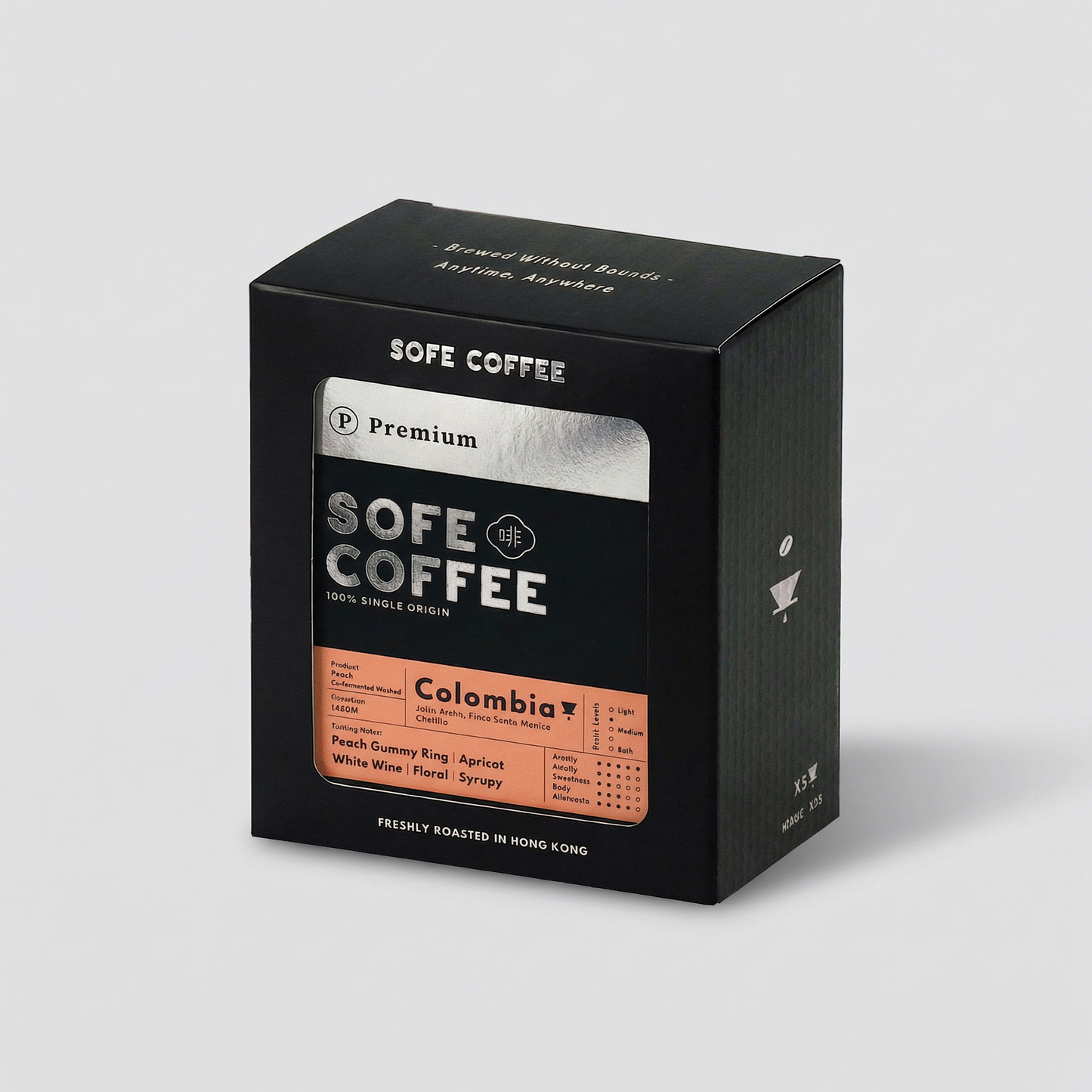 NEW - Ⓟ 𝐏𝐫𝐞𝐦𝐢𝐮𝐦 咖啡掛耳包 - 哥倫比亞 (+水蜜桃) - 5包裝