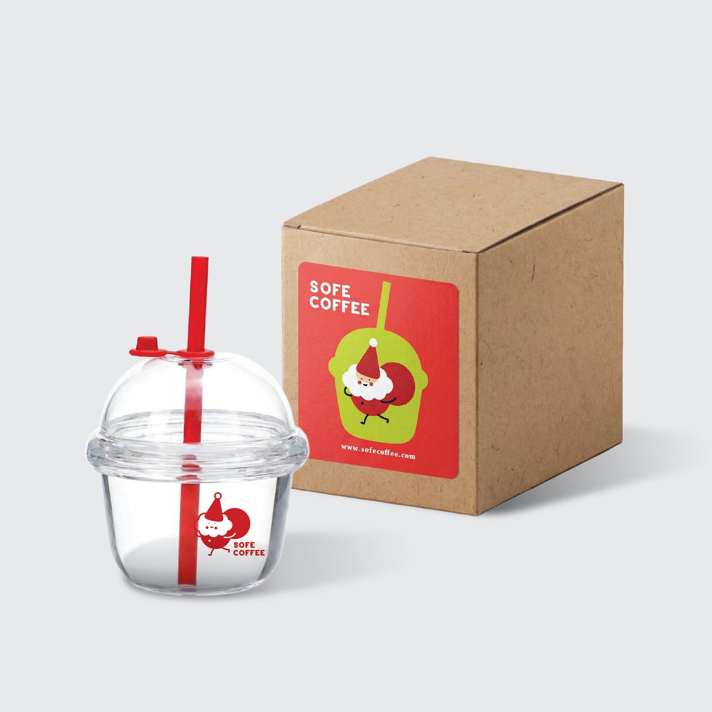 X'mas聖誕限量迷你玻璃杯 - 紅色